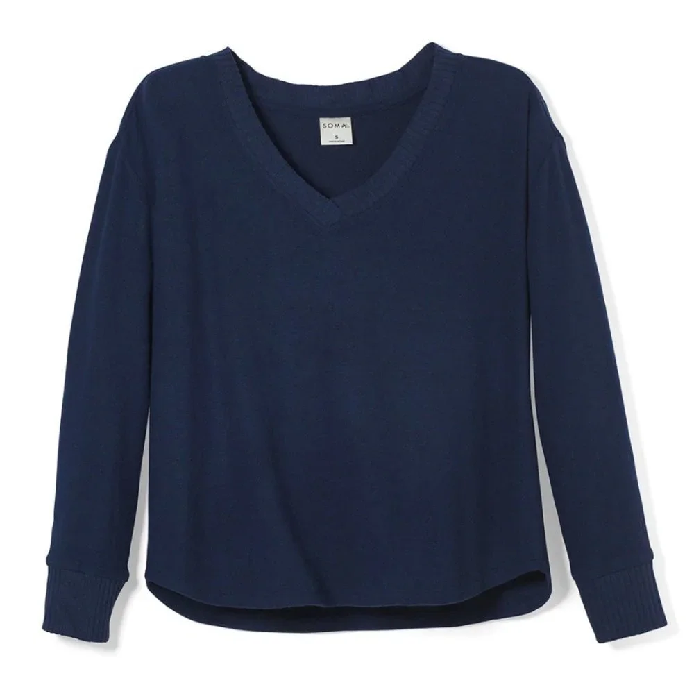 NWT Soma Brushed Cozy Lounge/Pajama Top